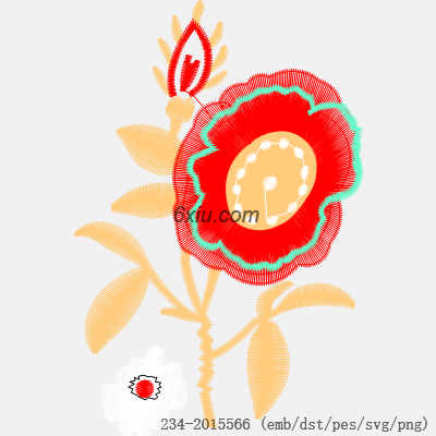 svg矢量绣花图下载