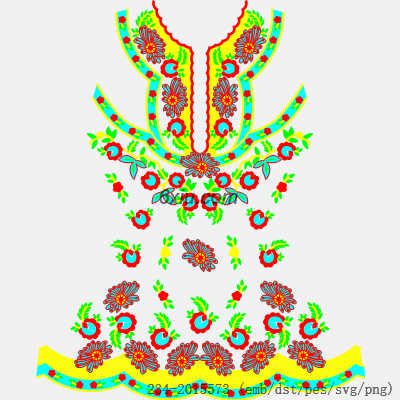 svg矢量绣花图下载