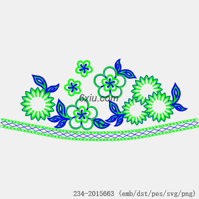 svg矢量绣花图下载