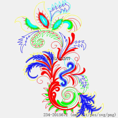 svg矢量绣花图下载