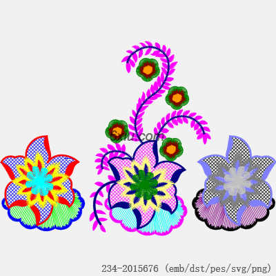 svg矢量绣花图下载