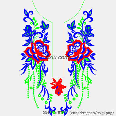 svg矢量绣花图下载