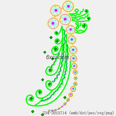 svg矢量绣花图下载