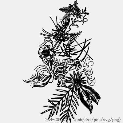 svg矢量绣花图下载