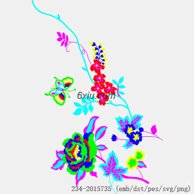 svg矢量绣花图下载