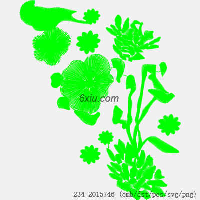 svg矢量绣花图下载