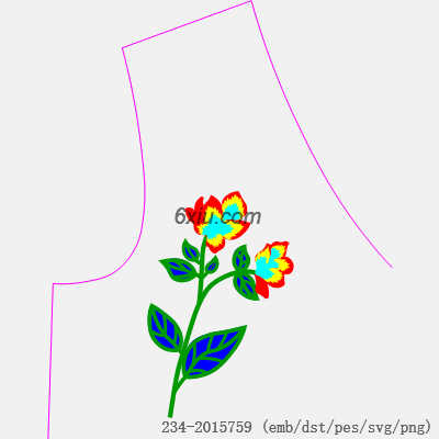 svg矢量绣花图下载