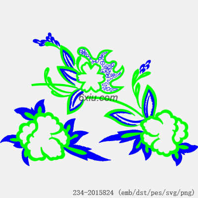svg矢量绣花图下载