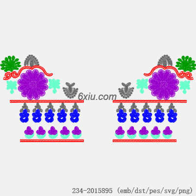 svg矢量绣花图下载