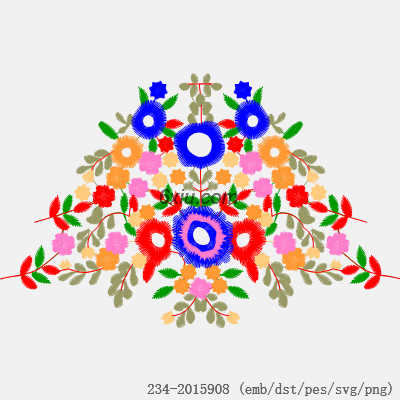 svg矢量绣花图下载