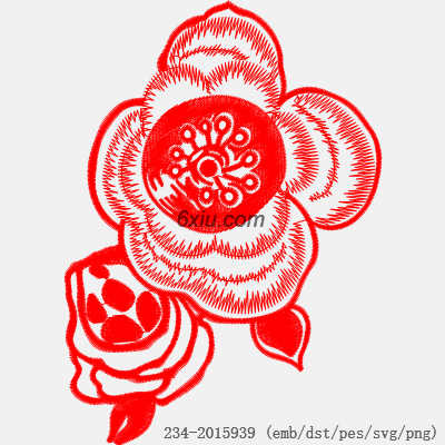 svg矢量绣花图下载