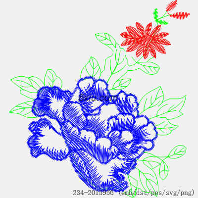 svg矢量绣花图下载