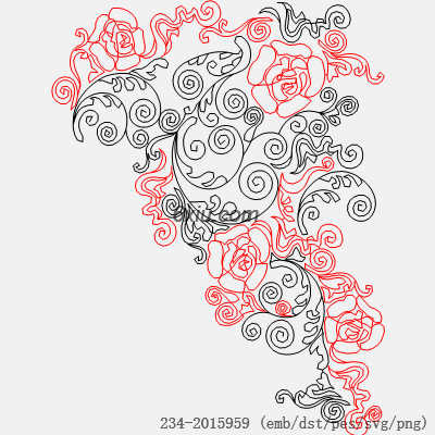 svg矢量绣花图下载