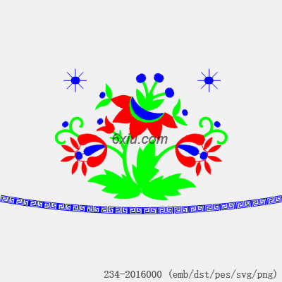 svg矢量绣花图下载