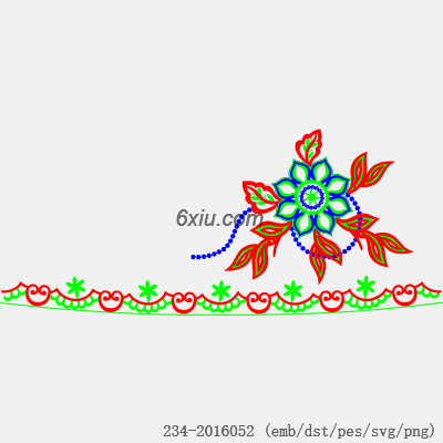 svg矢量绣花图下载