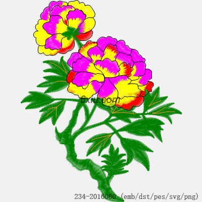 svg矢量绣花图下载