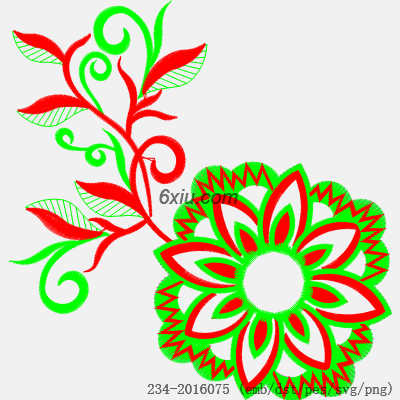 svg矢量绣花图下载