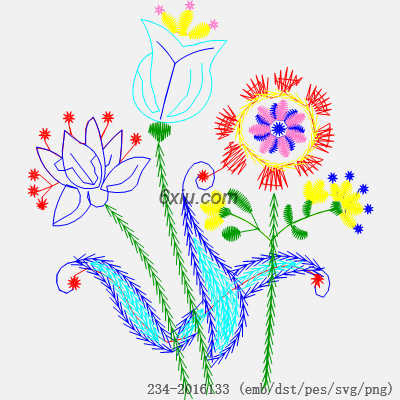 svg矢量绣花图下载