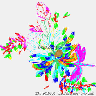 svg矢量绣花图下载