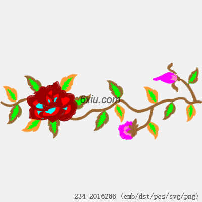 svg矢量绣花图下载