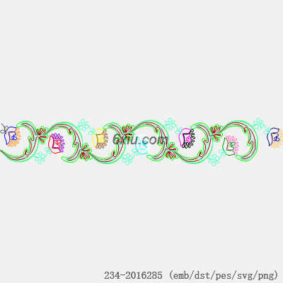 svg矢量绣花图下载