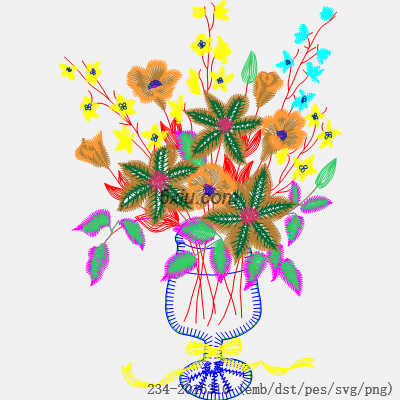 svg矢量绣花图下载