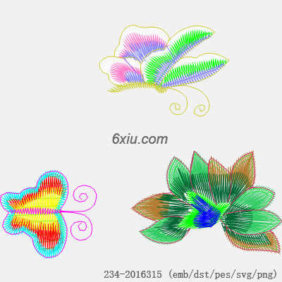 svg矢量绣花图下载