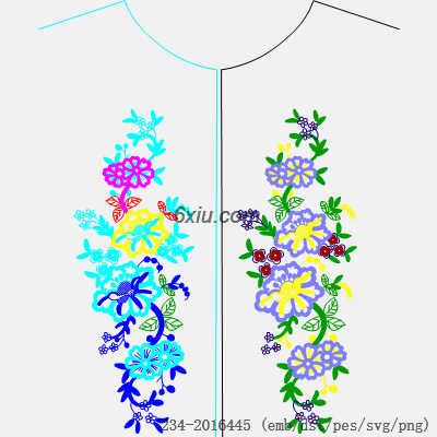 svg矢量绣花图下载