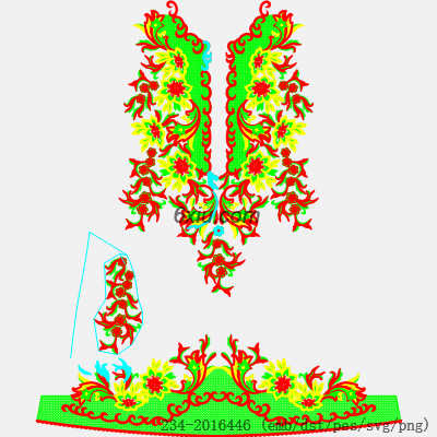 svg矢量绣花图下载