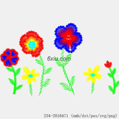 svg矢量绣花图下载