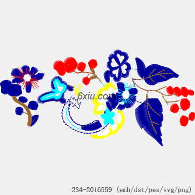 svg矢量绣花图下载