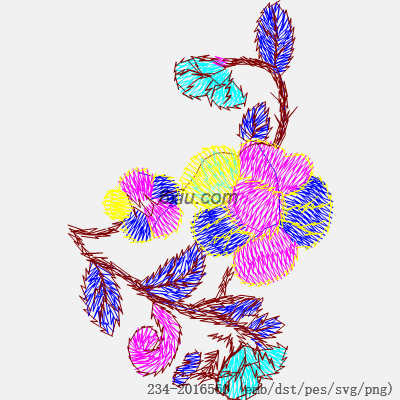 svg矢量绣花图下载