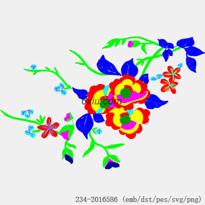 svg矢量绣花图下载