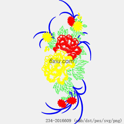svg矢量绣花图下载