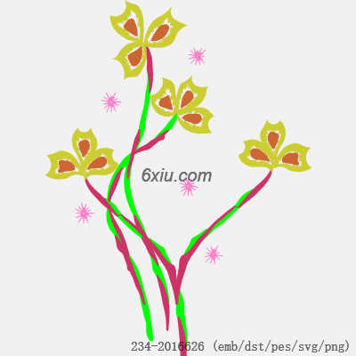 svg矢量绣花图下载