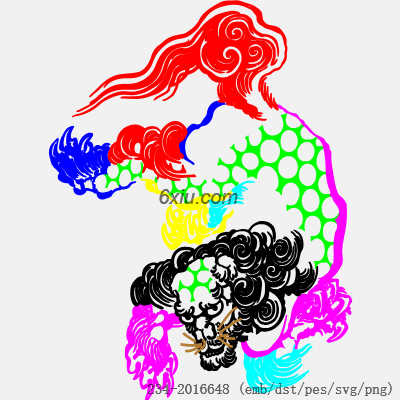 svg矢量绣花图下载