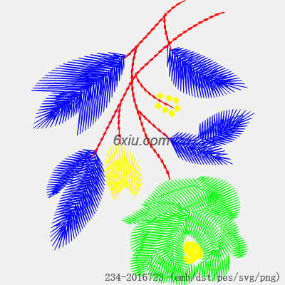 svg矢量绣花图下载