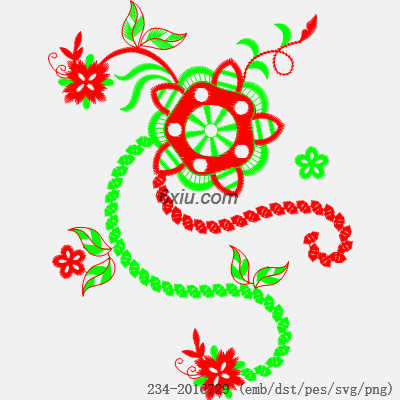 svg矢量绣花图下载