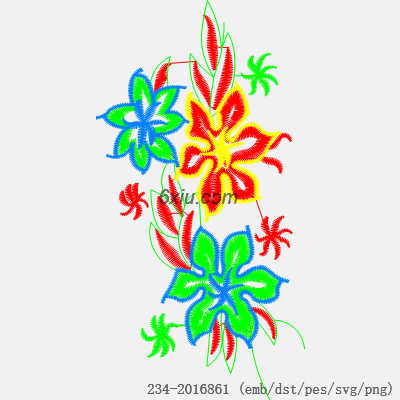 svg矢量绣花图下载