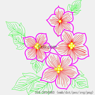 svg矢量绣花图下载