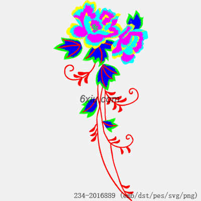 svg矢量绣花图下载
