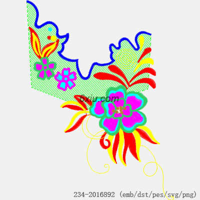 svg矢量绣花图下载