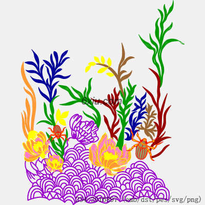 svg矢量绣花图下载