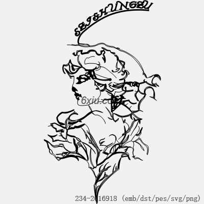 svg矢量绣花图下载
