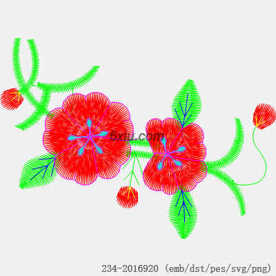 svg矢量绣花图下载
