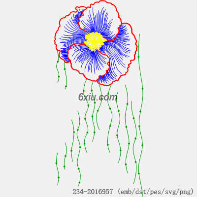 svg矢量绣花图下载