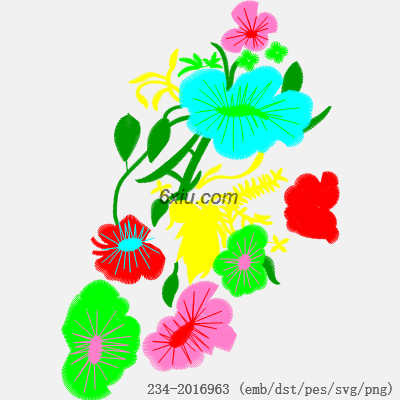svg矢量绣花图下载