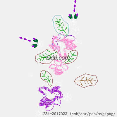 svg矢量绣花图下载
