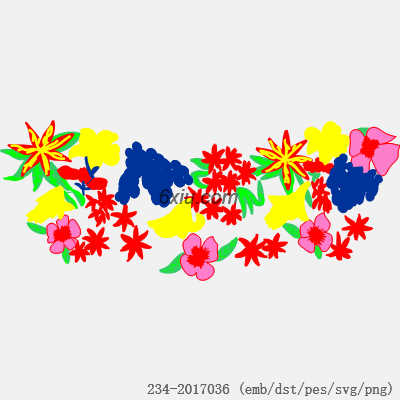 svg矢量绣花图下载