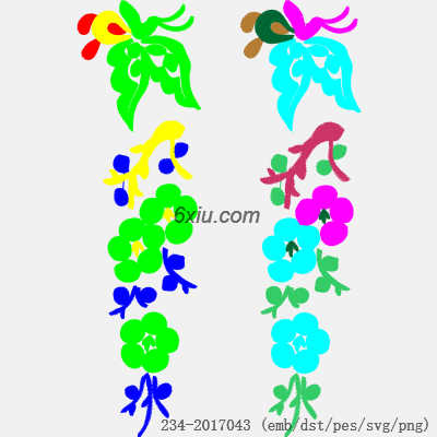 svg矢量绣花图下载